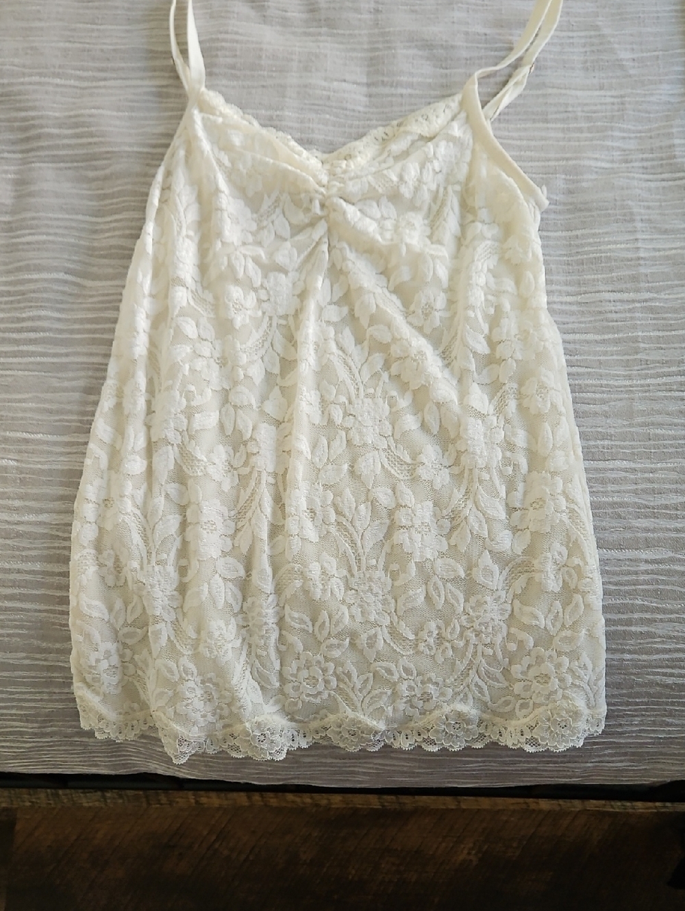 Moda International Ivory Lace Cami